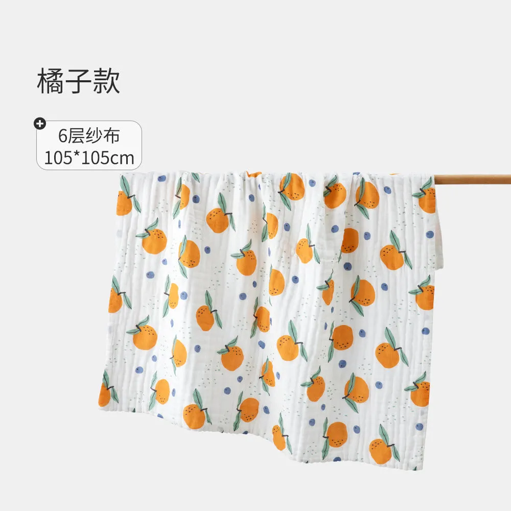 105*105cm born Bath Towel Cotton Gauze Blanket Quilt Absorbent Children's Bath Towel
