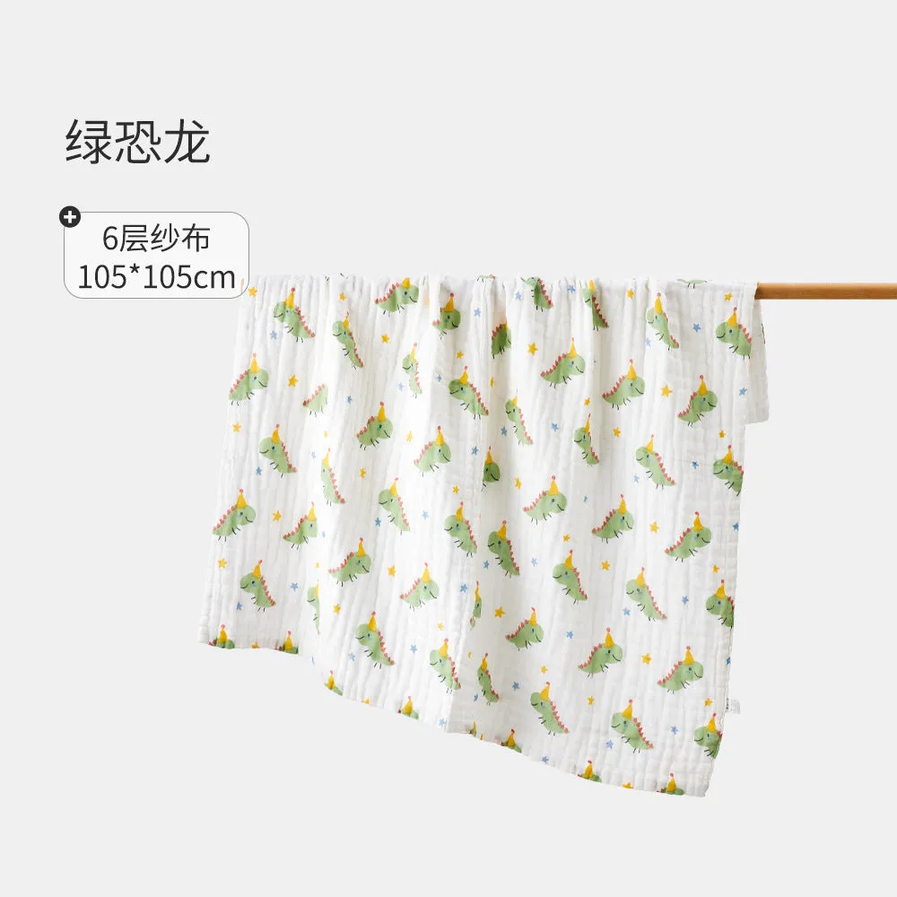 105*105cm born Bath Towel Cotton Gauze Blanket Quilt Absorbent Children's Bath Towel