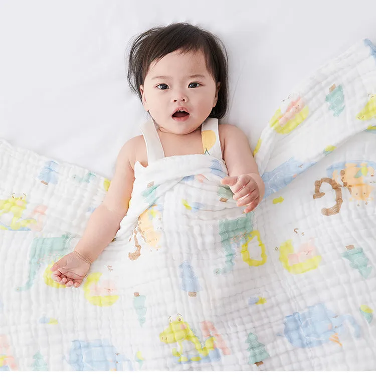 105*105cm born Bath Towel Cotton Gauze Blanket Quilt Absorbent Children's Bath Towel