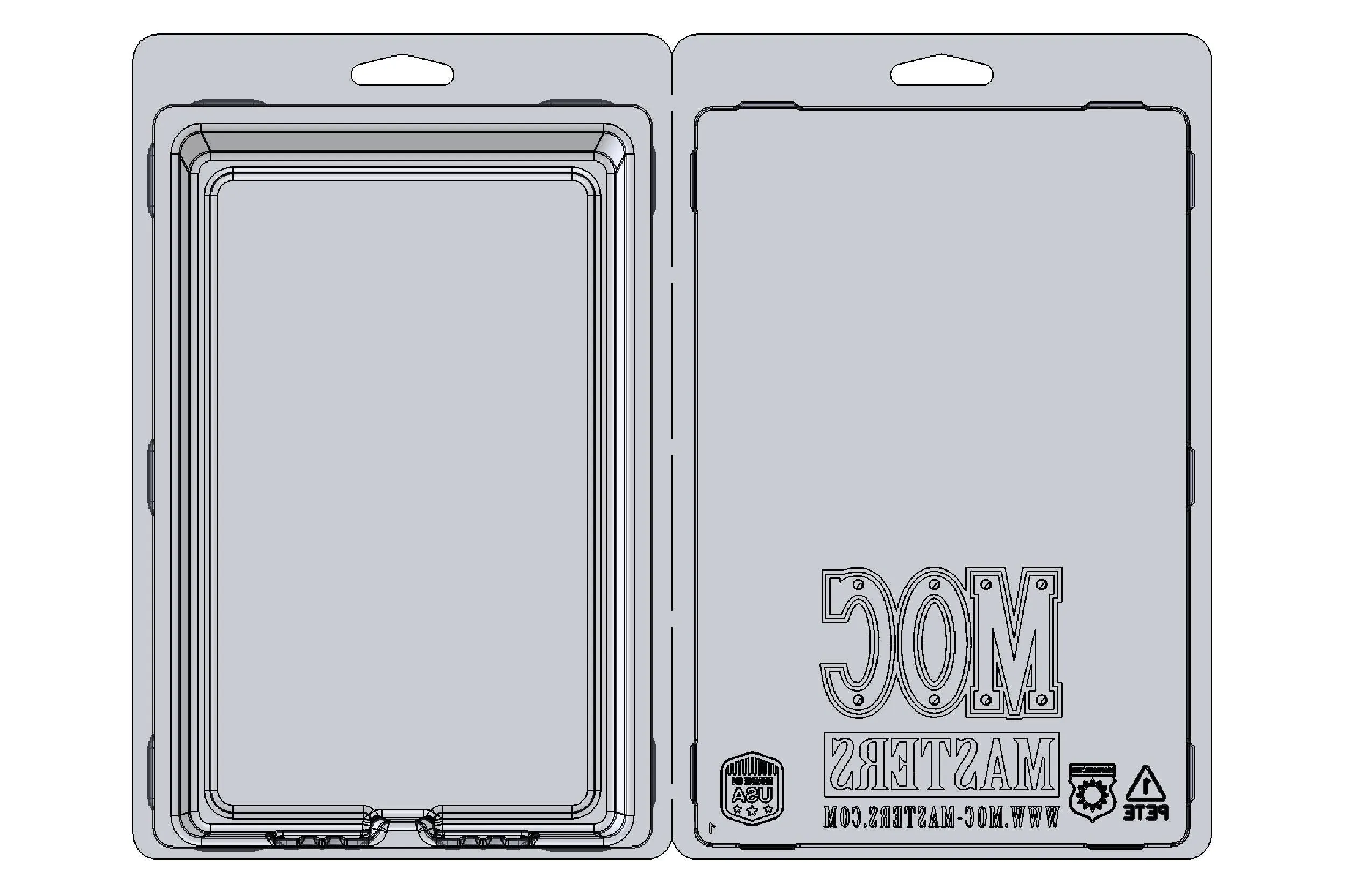 3.75" (6"x9") UV Action Figure Protective Clamshell Case