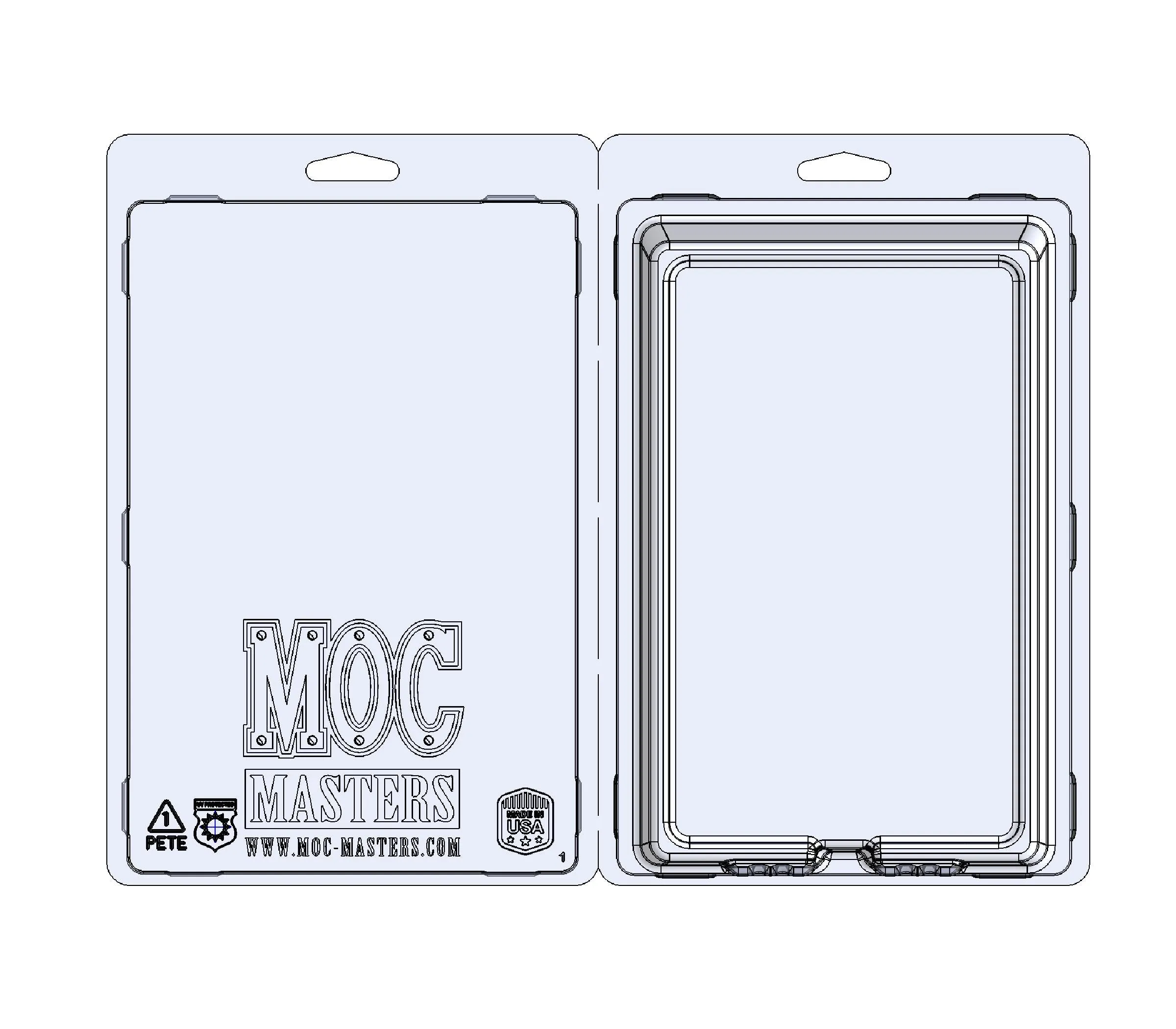 3.75" (6"x9") UV Action Figure Protective Clamshell Case