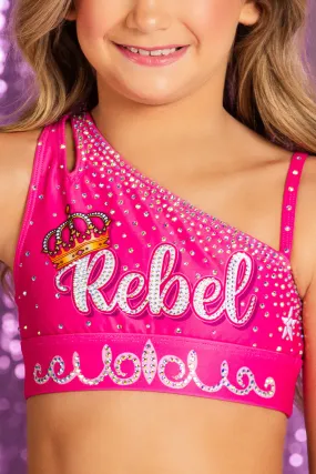 Addison Sports Bra in Princess Pink