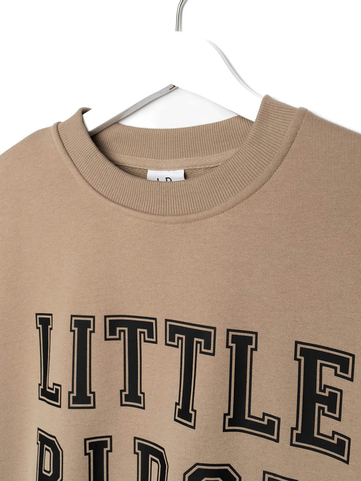 Adult LB Collegiate Crewneck - Tan