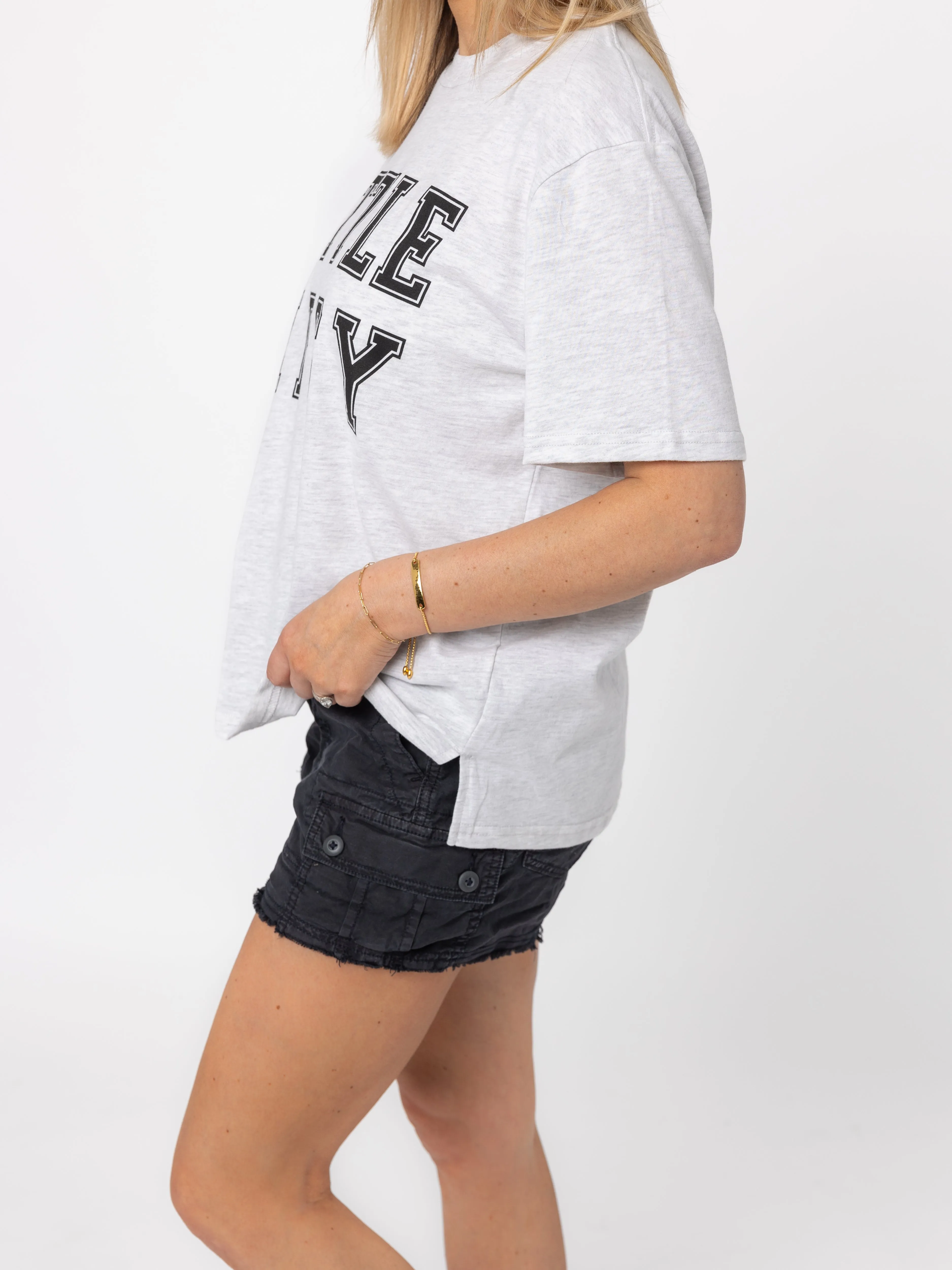 Adult LB Collegiate Tee - Grey