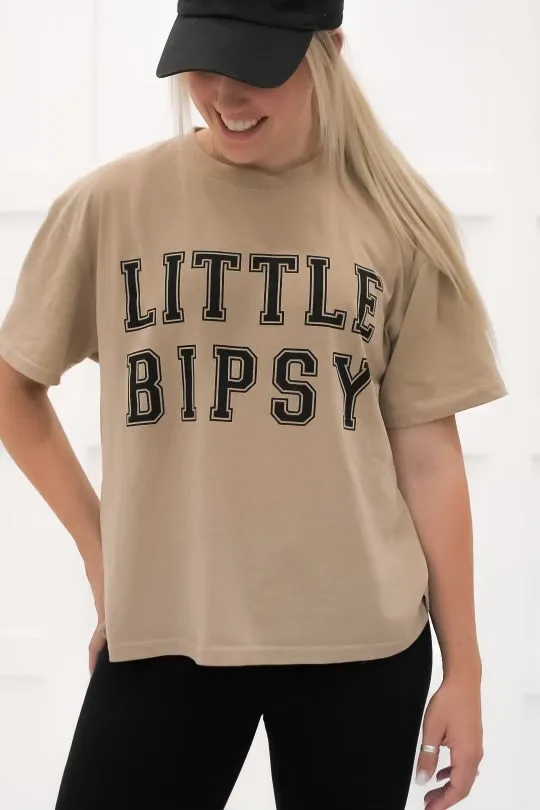 Adult LB Collegiate Tee - Tan