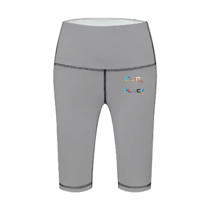 All-Over Print Women's Top Stitch Sports Biker Shorts With Phone Pocket