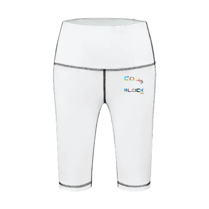 All-Over Print Women's Top Stitch Sports Biker Shorts With Phone Pocket