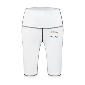 All-Over Print Women's Top Stitch Sports Biker Shorts With Phone Pocket