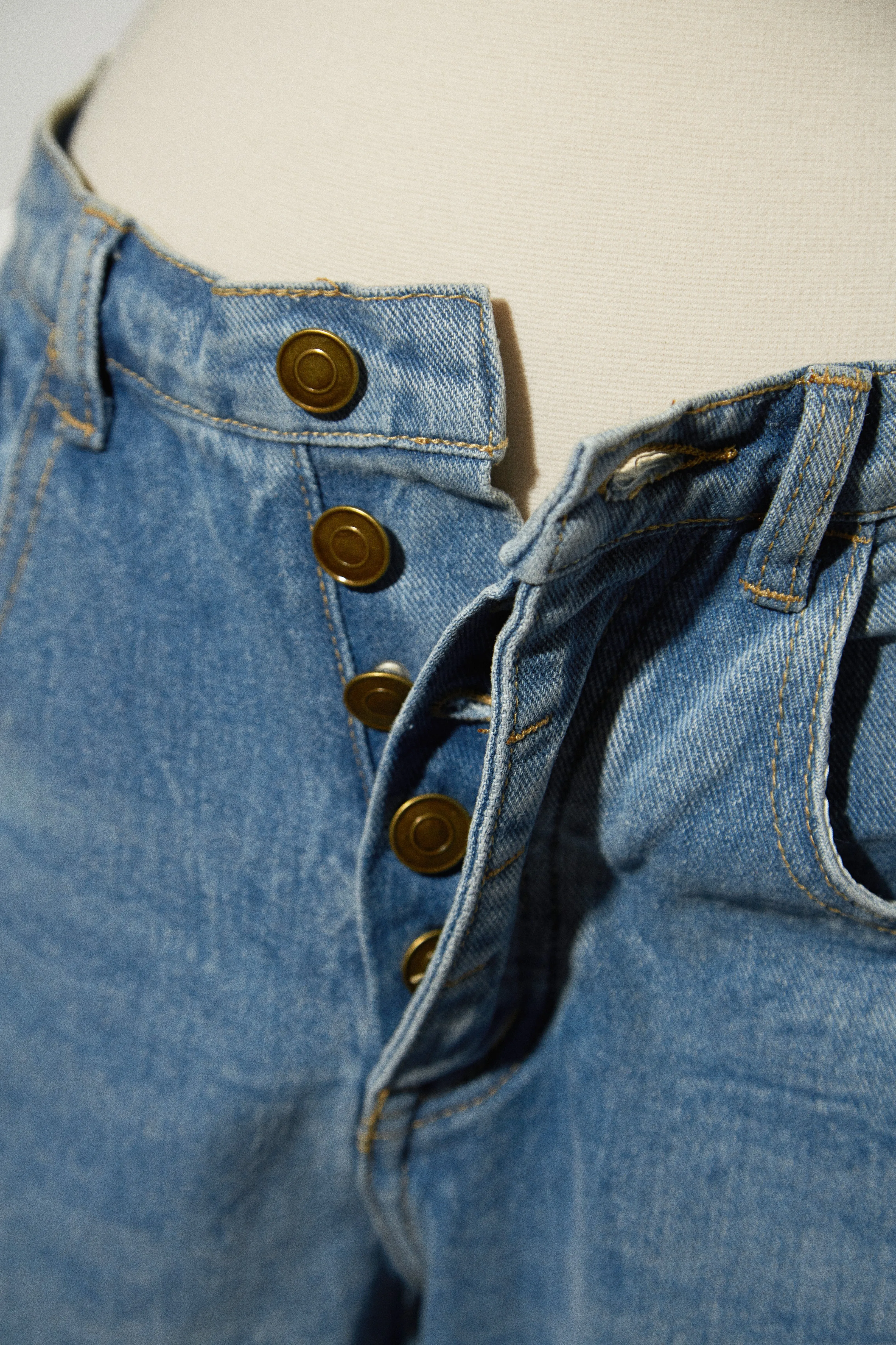Alondra Denim Bubble Pant - Denim