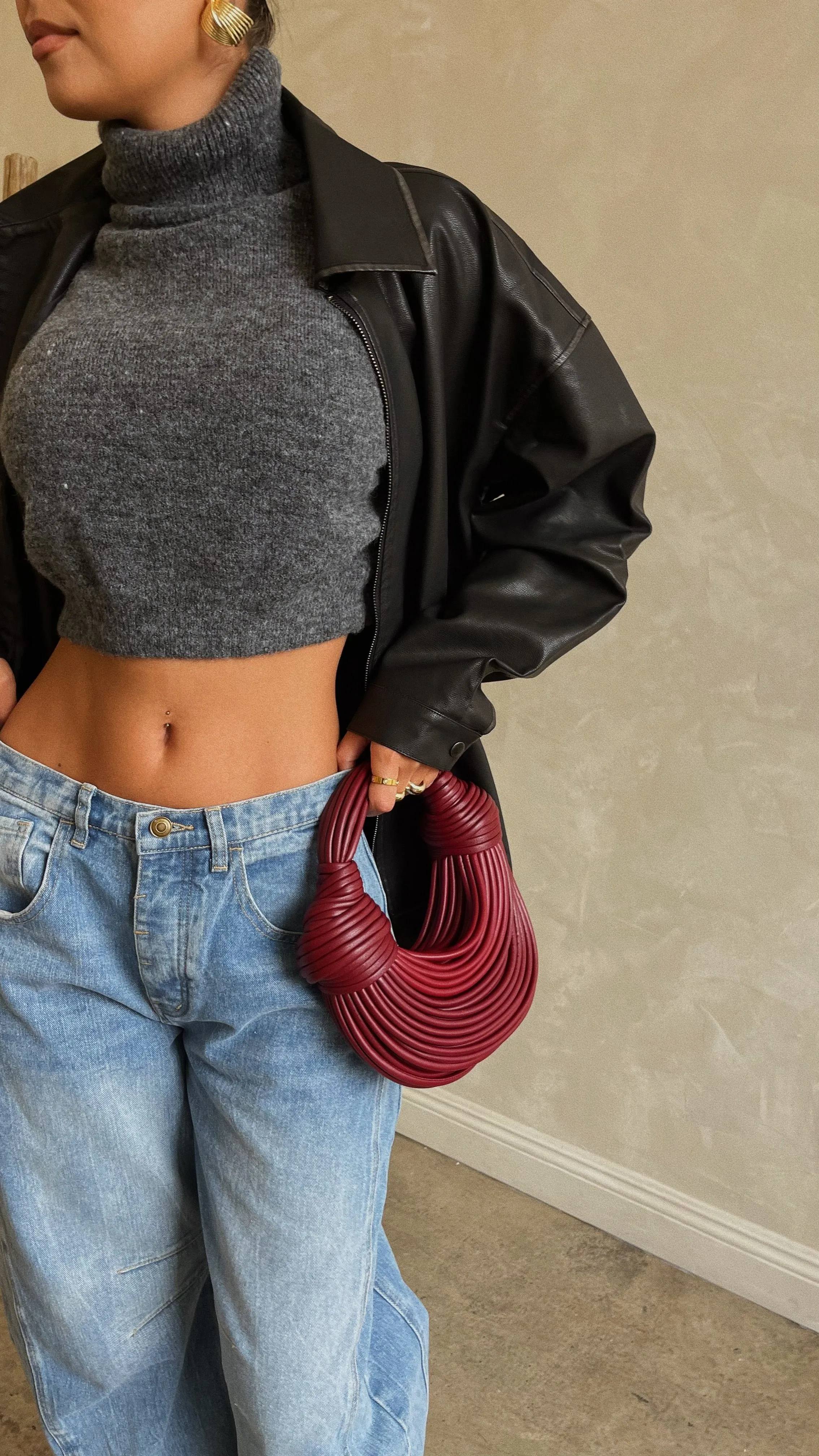 Alondra Denim Bubble Pant - Denim
