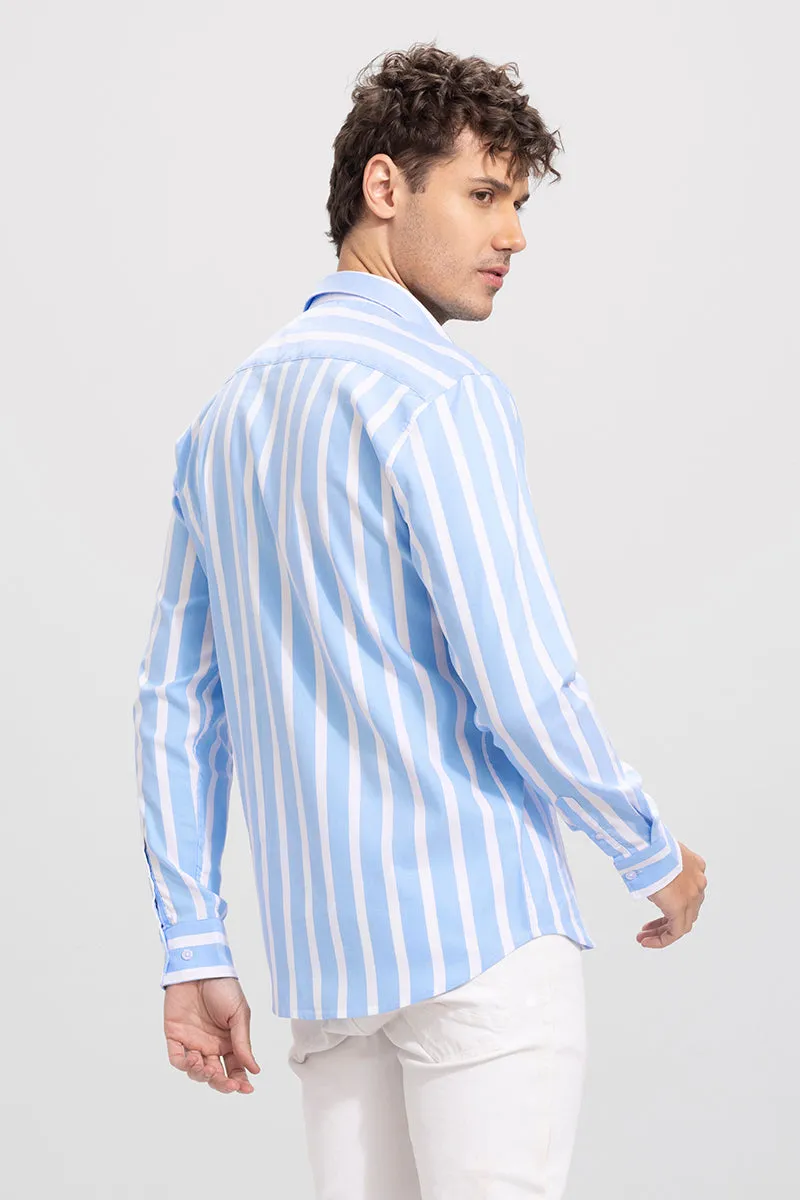 Awning Stripe Blue Shirt