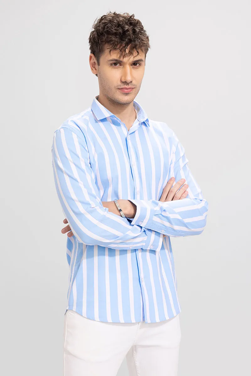 Awning Stripe Blue Shirt