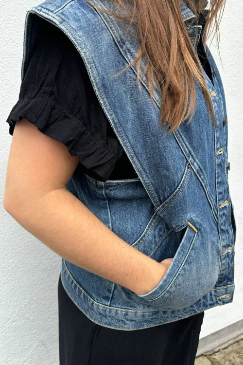 Ba&sh Max Blue Denim Jacket