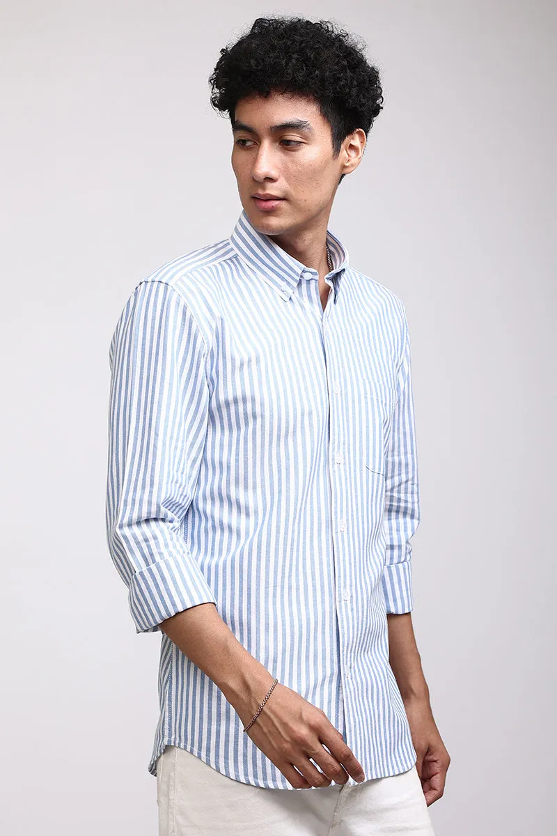 Basic Stripe Blue Shirt
