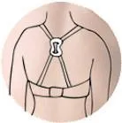 Be Confident Racer Back Bra Clip 3 pk Thin