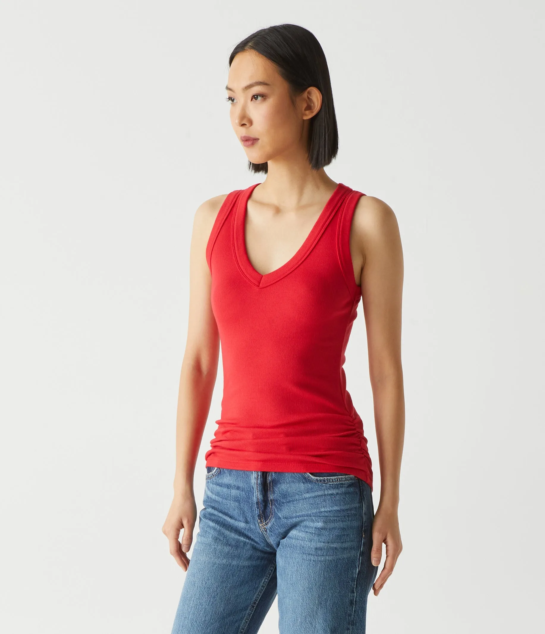 Blanche Ribbed Tank