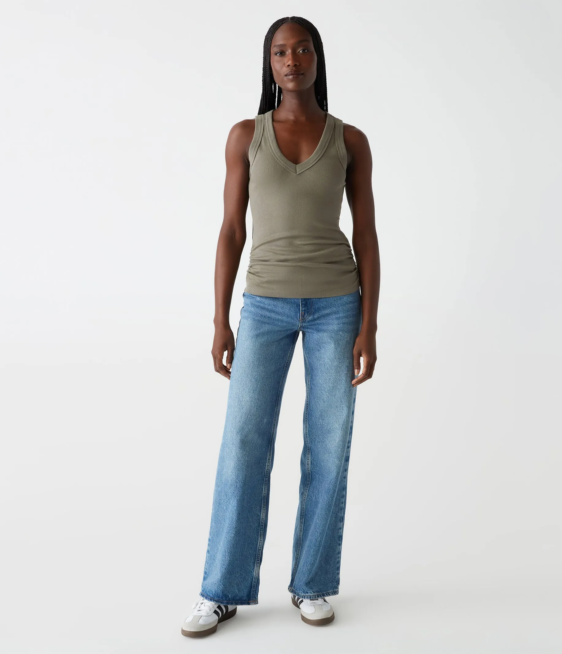 Blanche Ribbed Tank