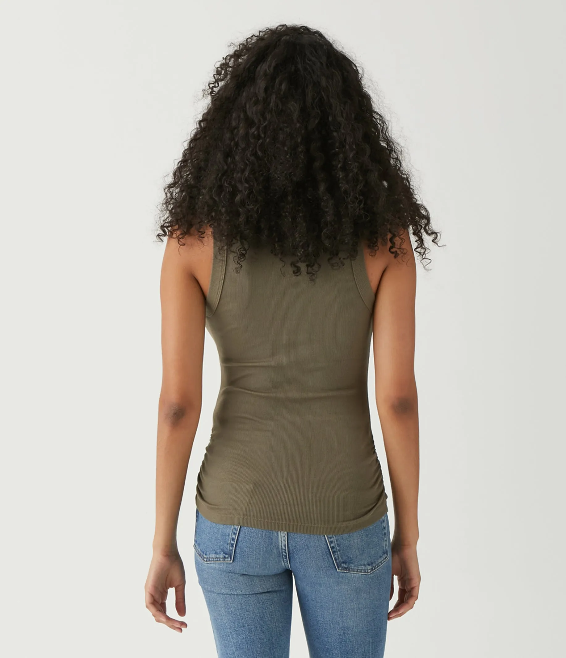 Blanche Ribbed Tank