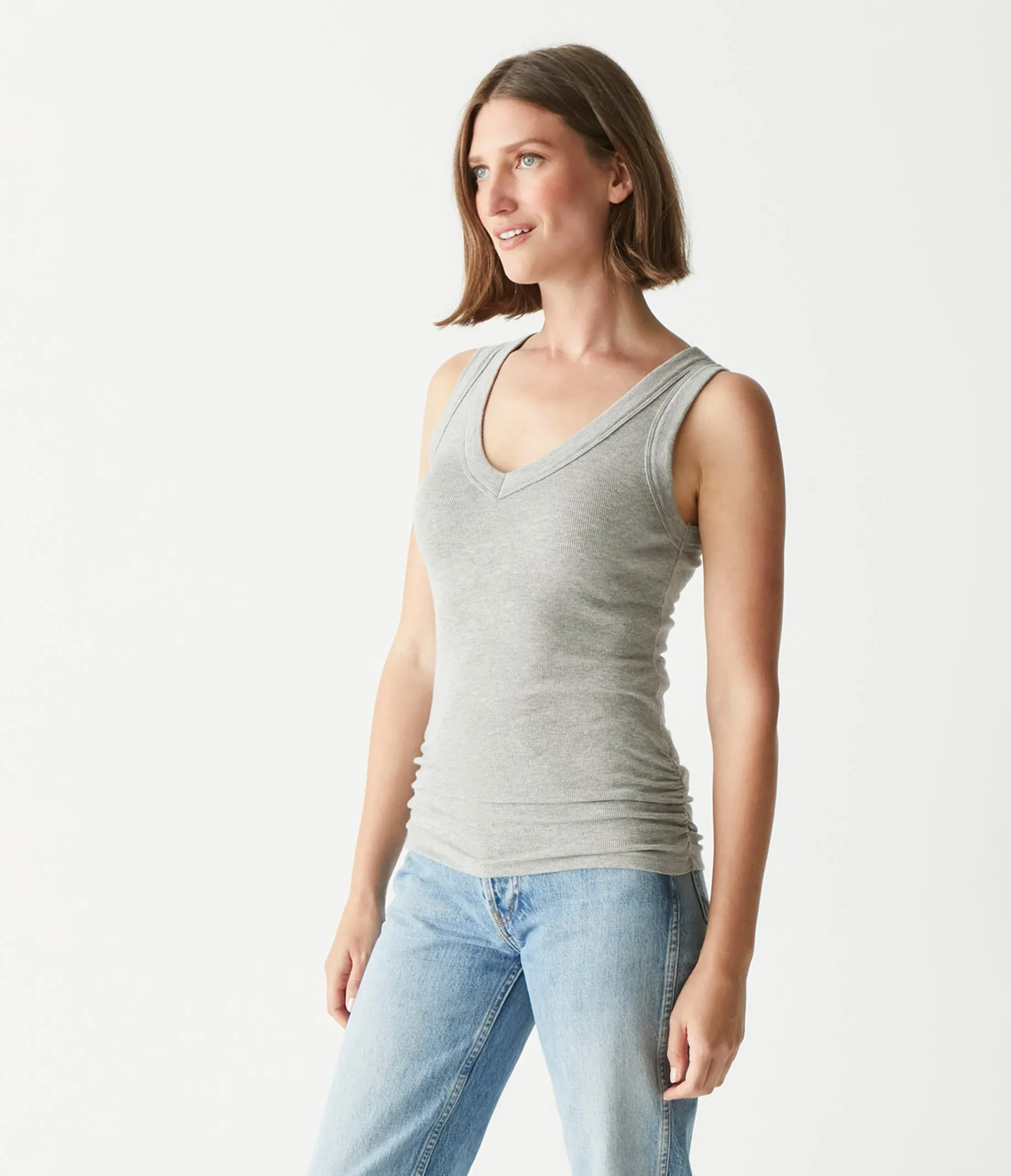Blanche Ribbed Tank