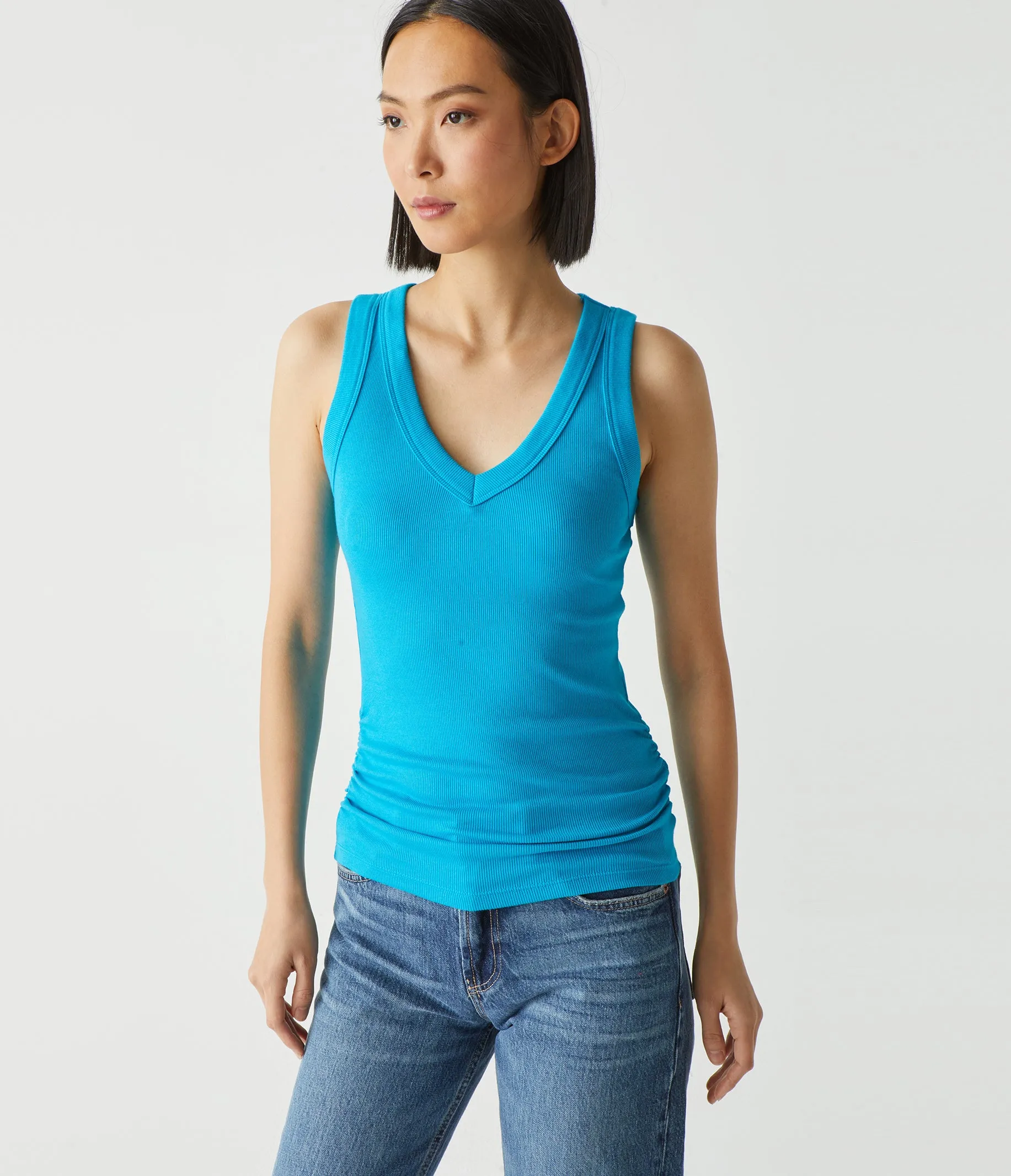Blanche Ribbed Tank