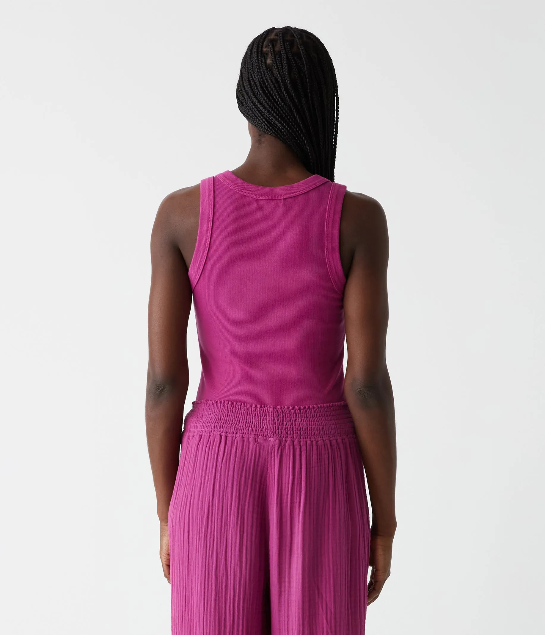 Blanche Ribbed Tank