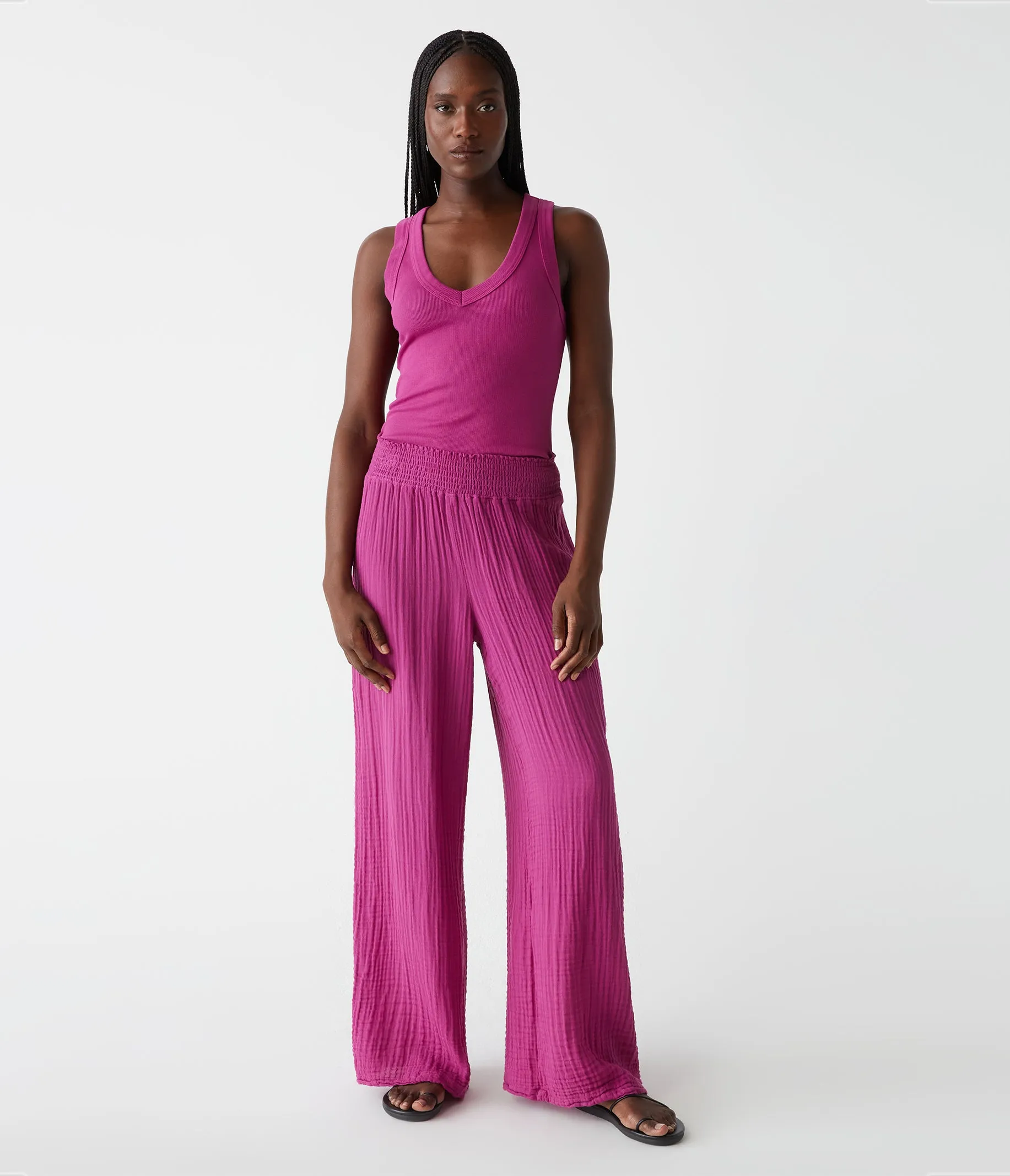 Blanche Ribbed Tank