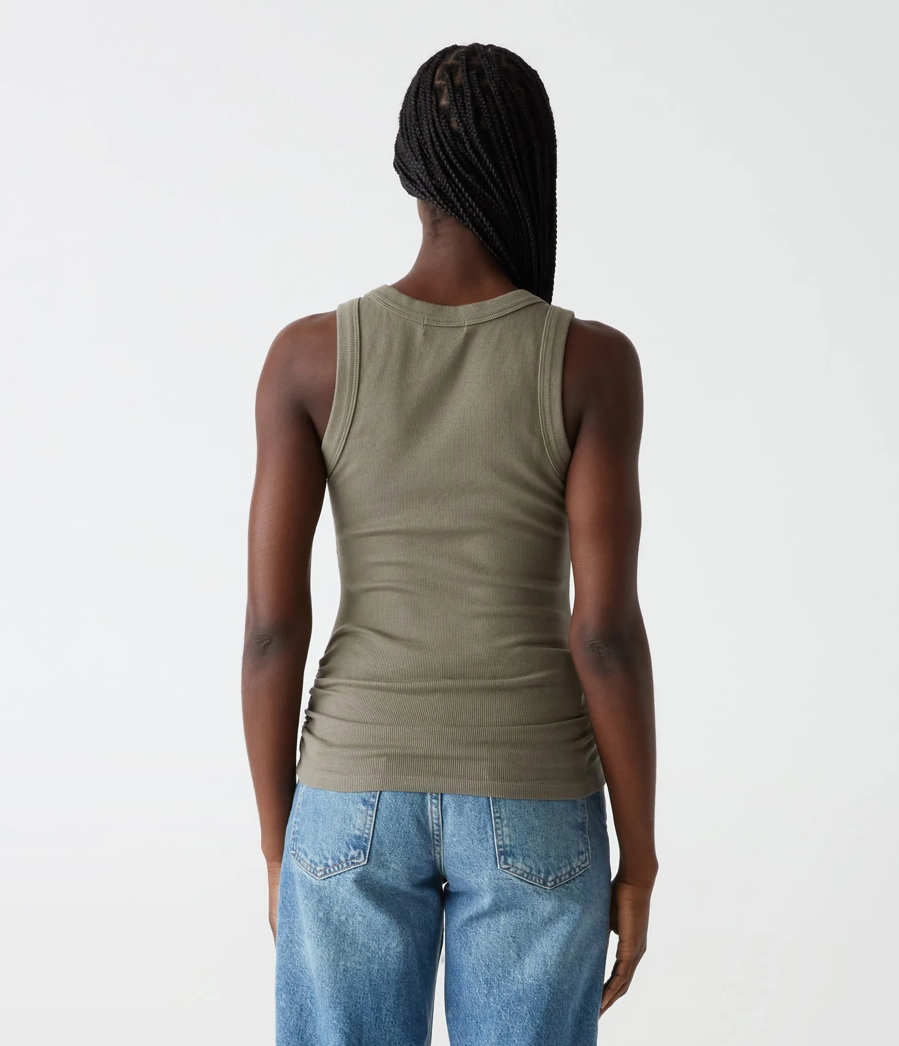 Blanche Ribbed Tank