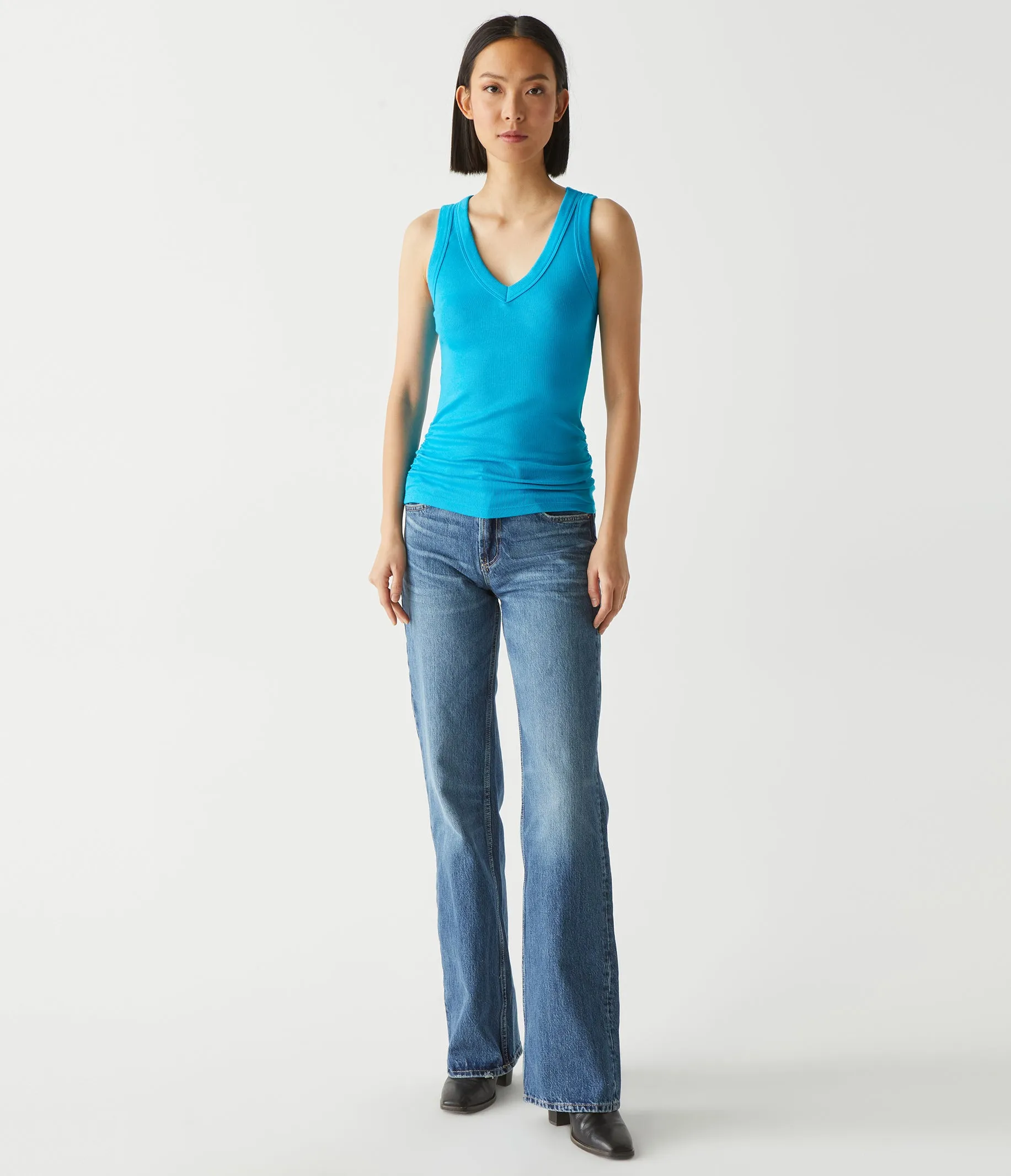 Blanche Ribbed Tank