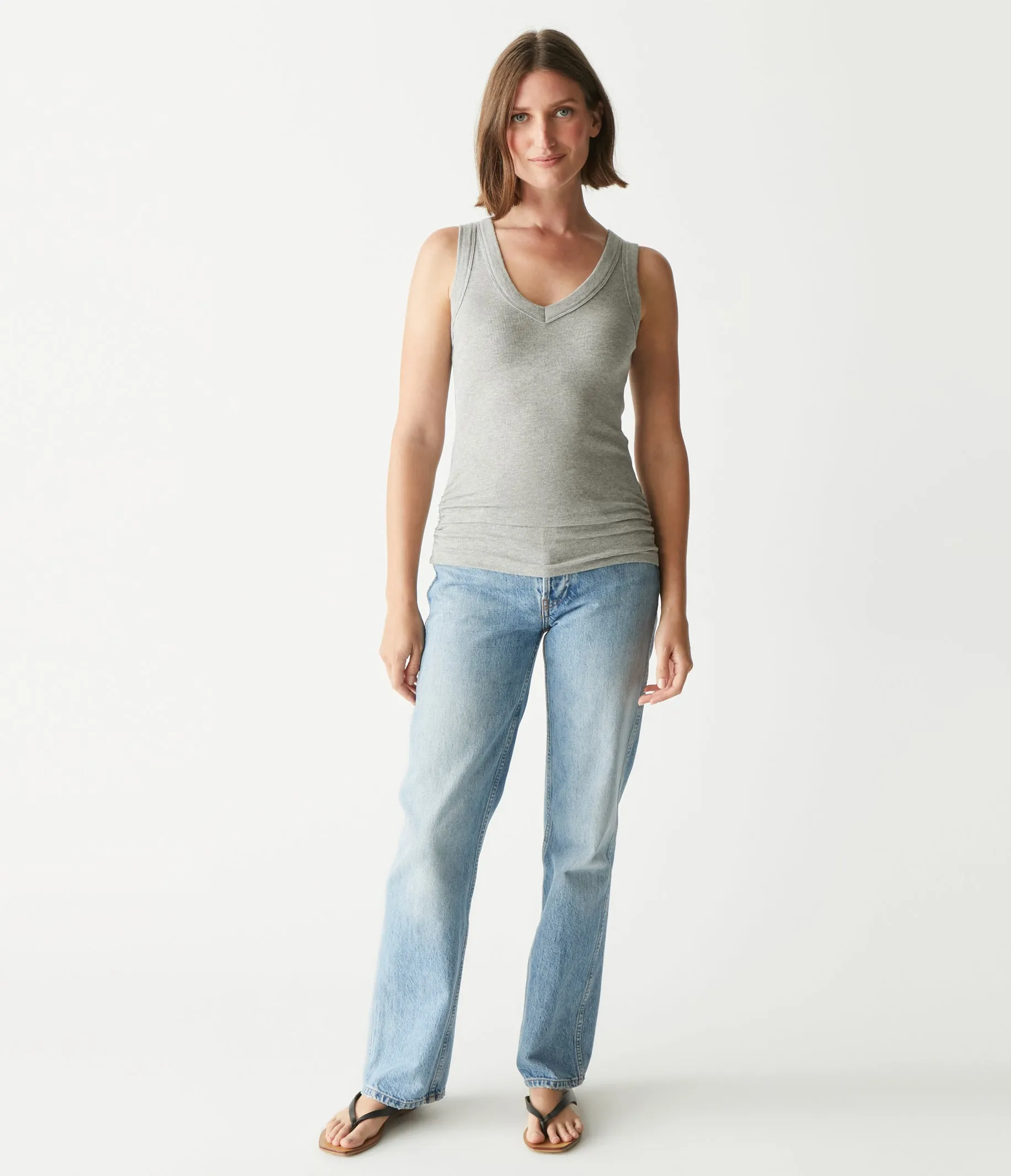 Blanche Ribbed Tank