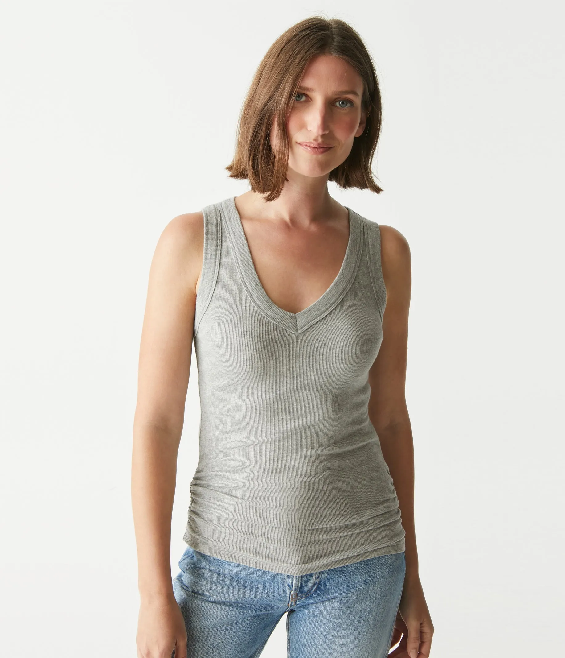 Blanche Ribbed Tank