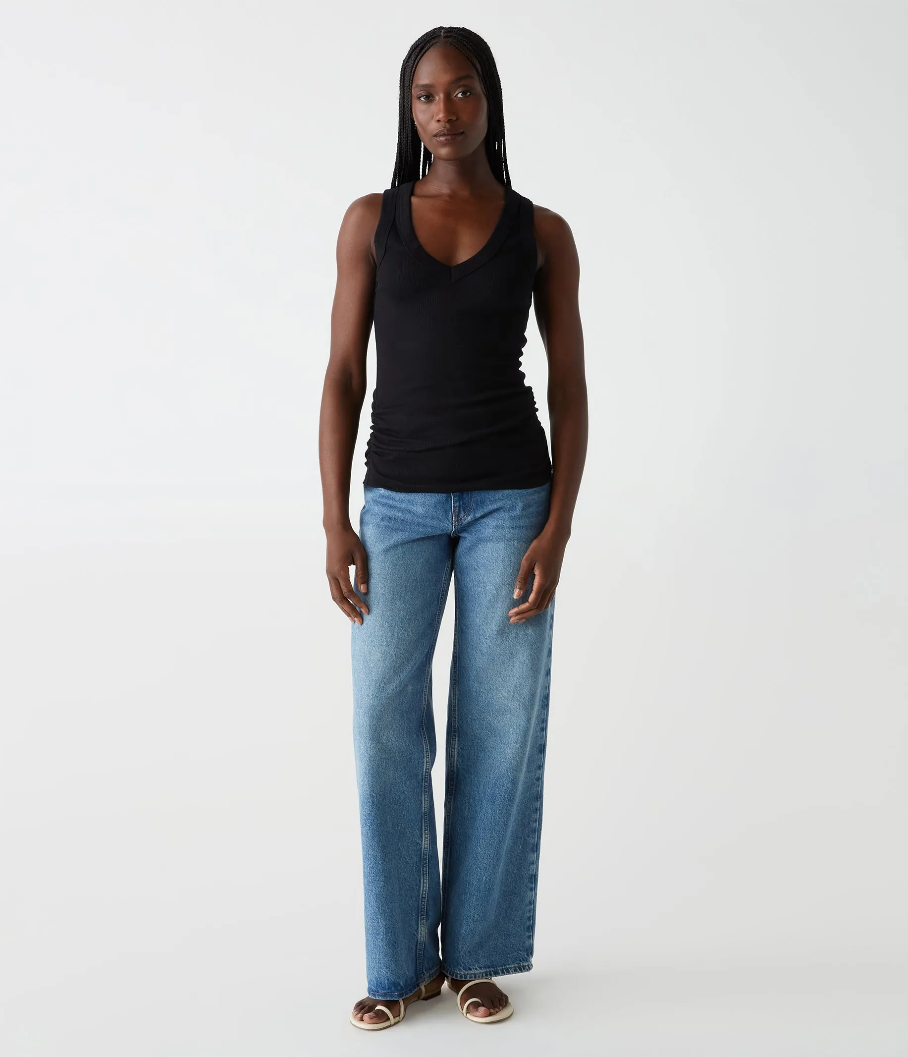 Blanche Ribbed Tank
