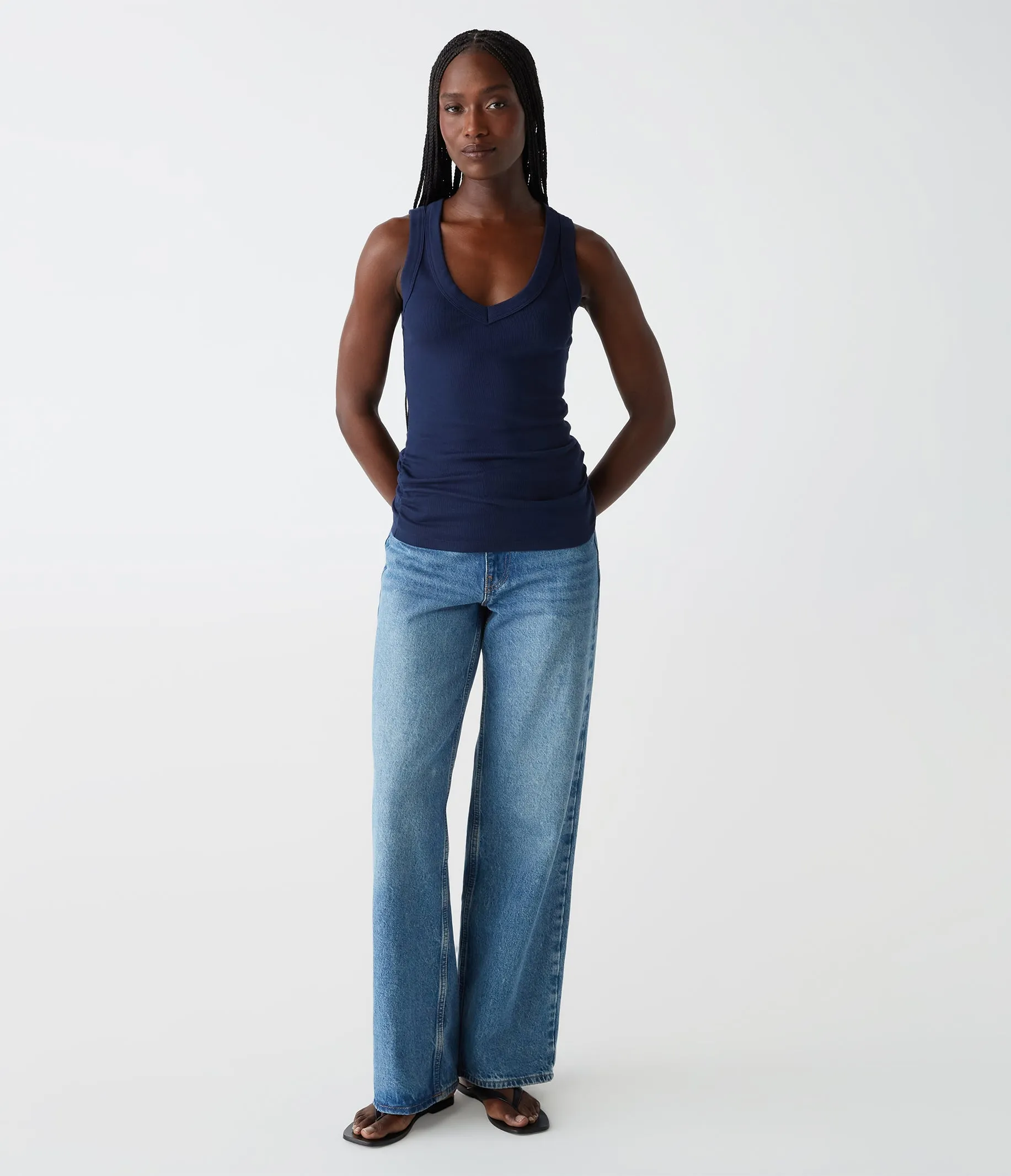Blanche Ribbed Tank
