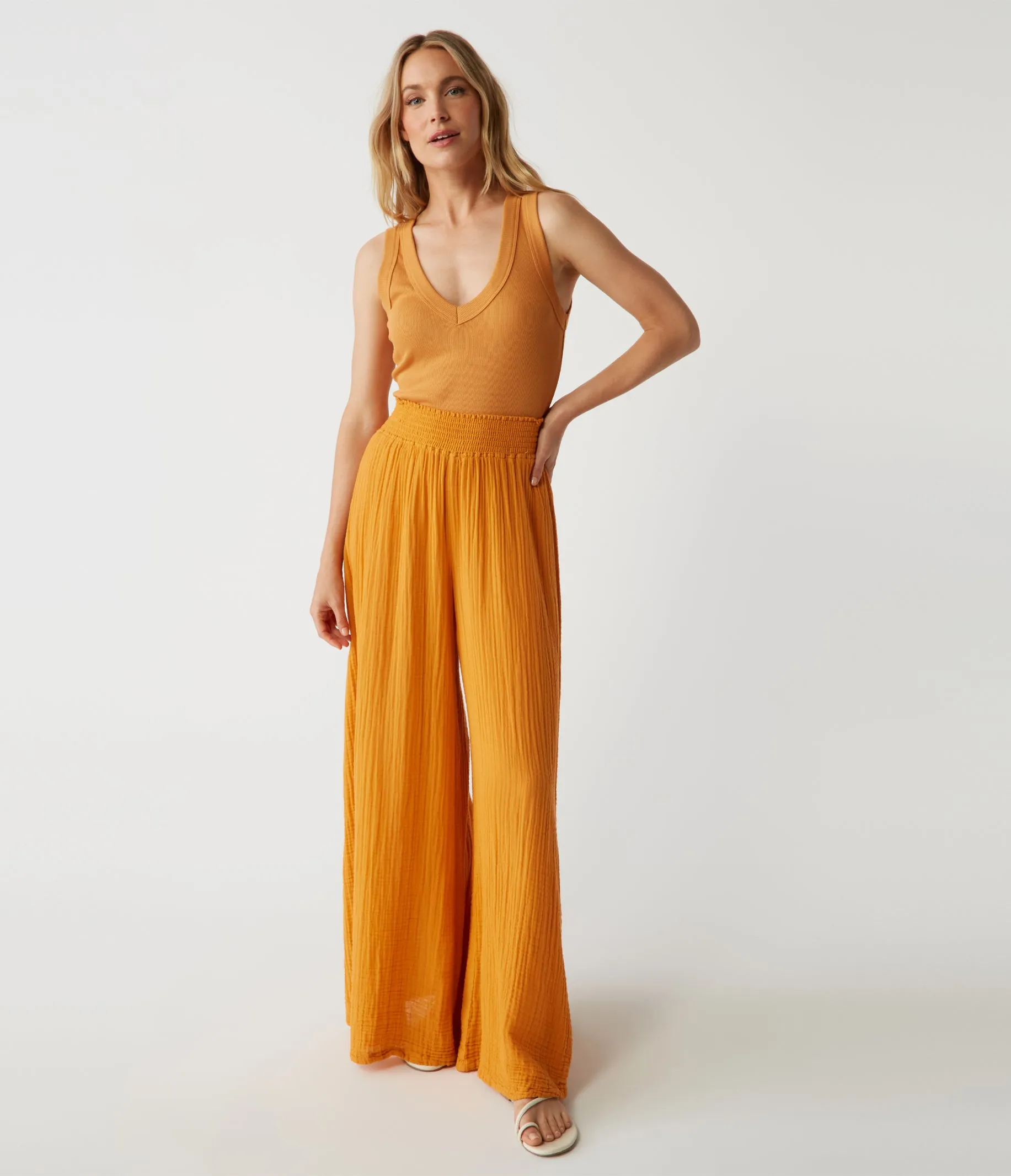 Blanche Ribbed Tank