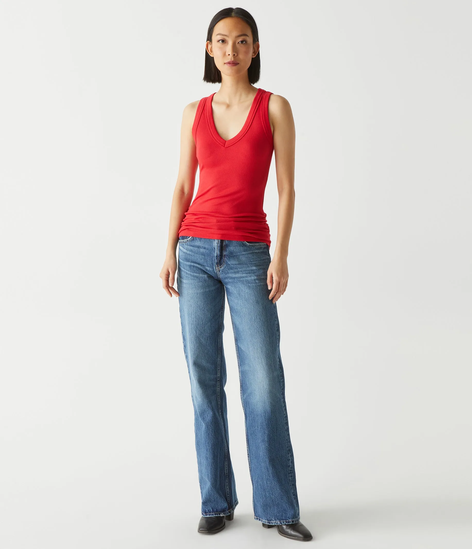 Blanche Ribbed Tank