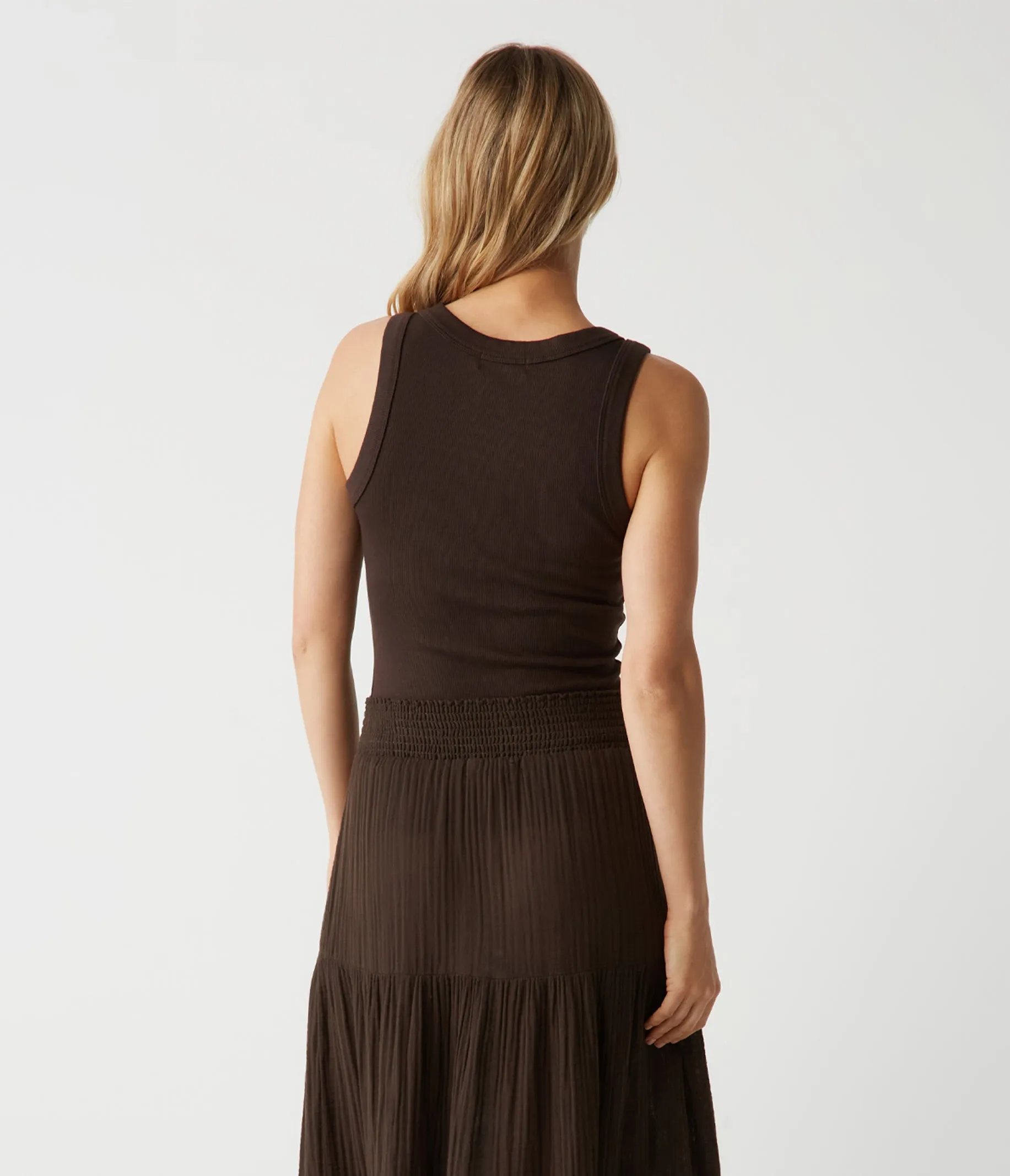Blanche Ribbed Tank