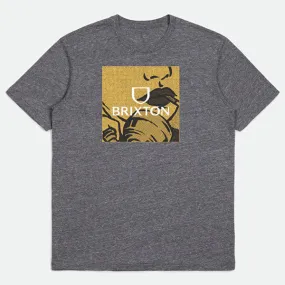 Brixton Alpha Square Art S/S Tailored Tee Heather Grey