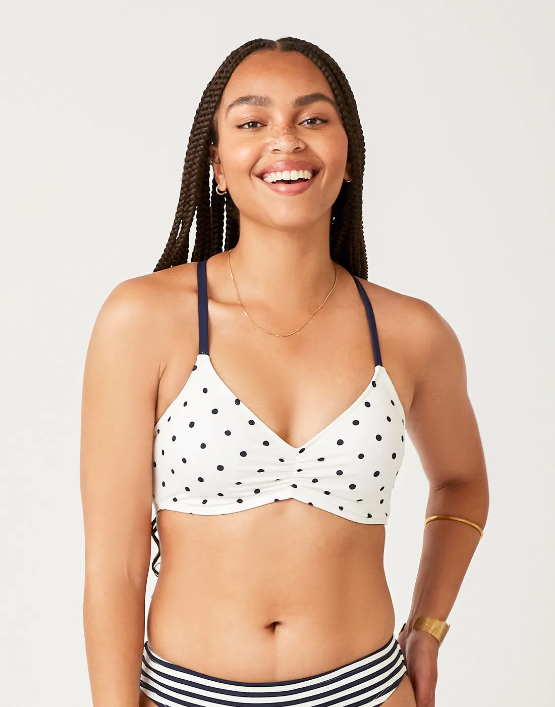 Camari Top: Cloud Polka Dot - FINAL SALE