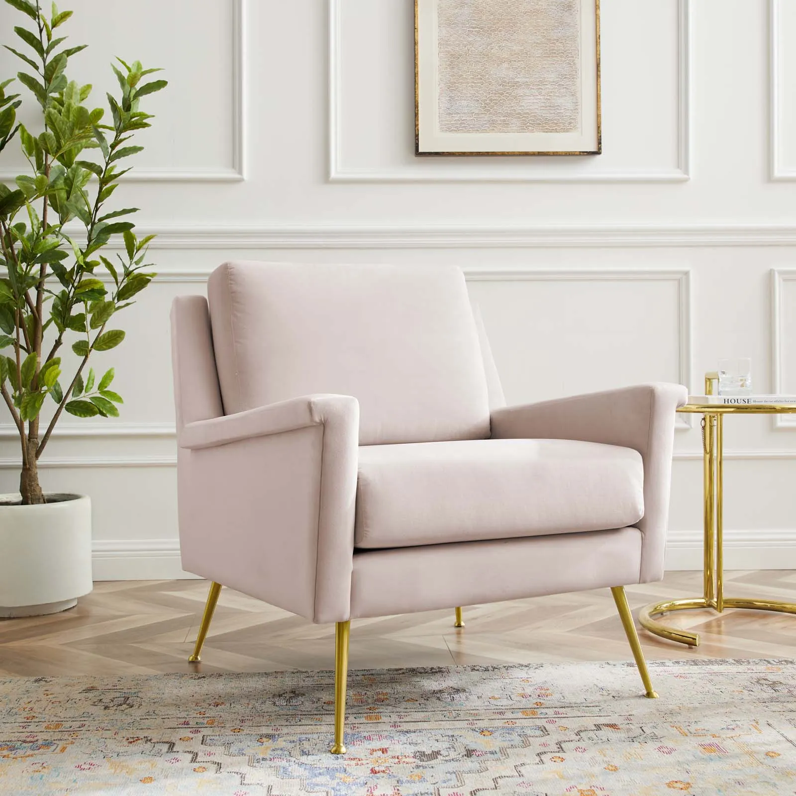 Chesapeake Performance Velvet Armchair by Modway