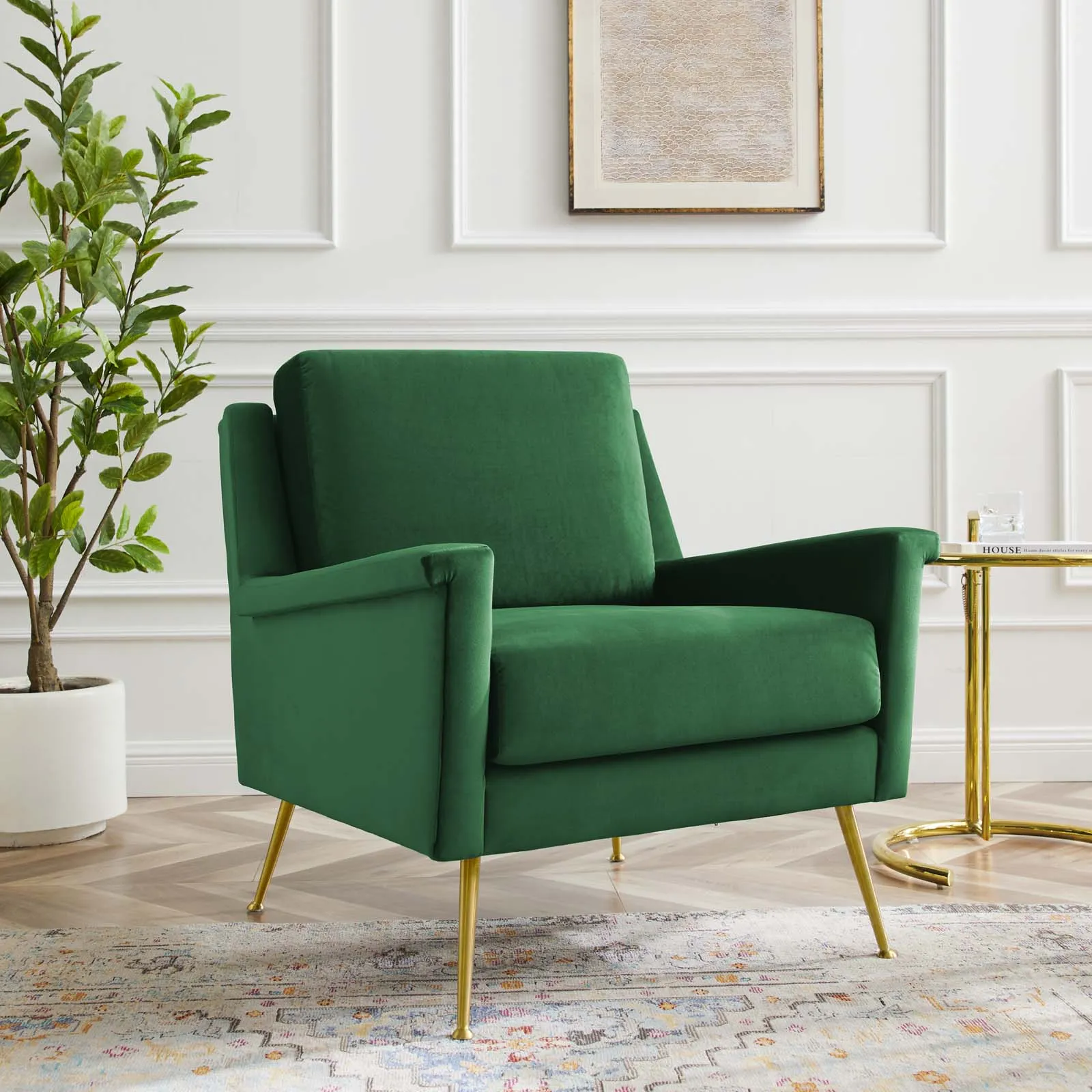 Chesapeake Performance Velvet Armchair by Modway
