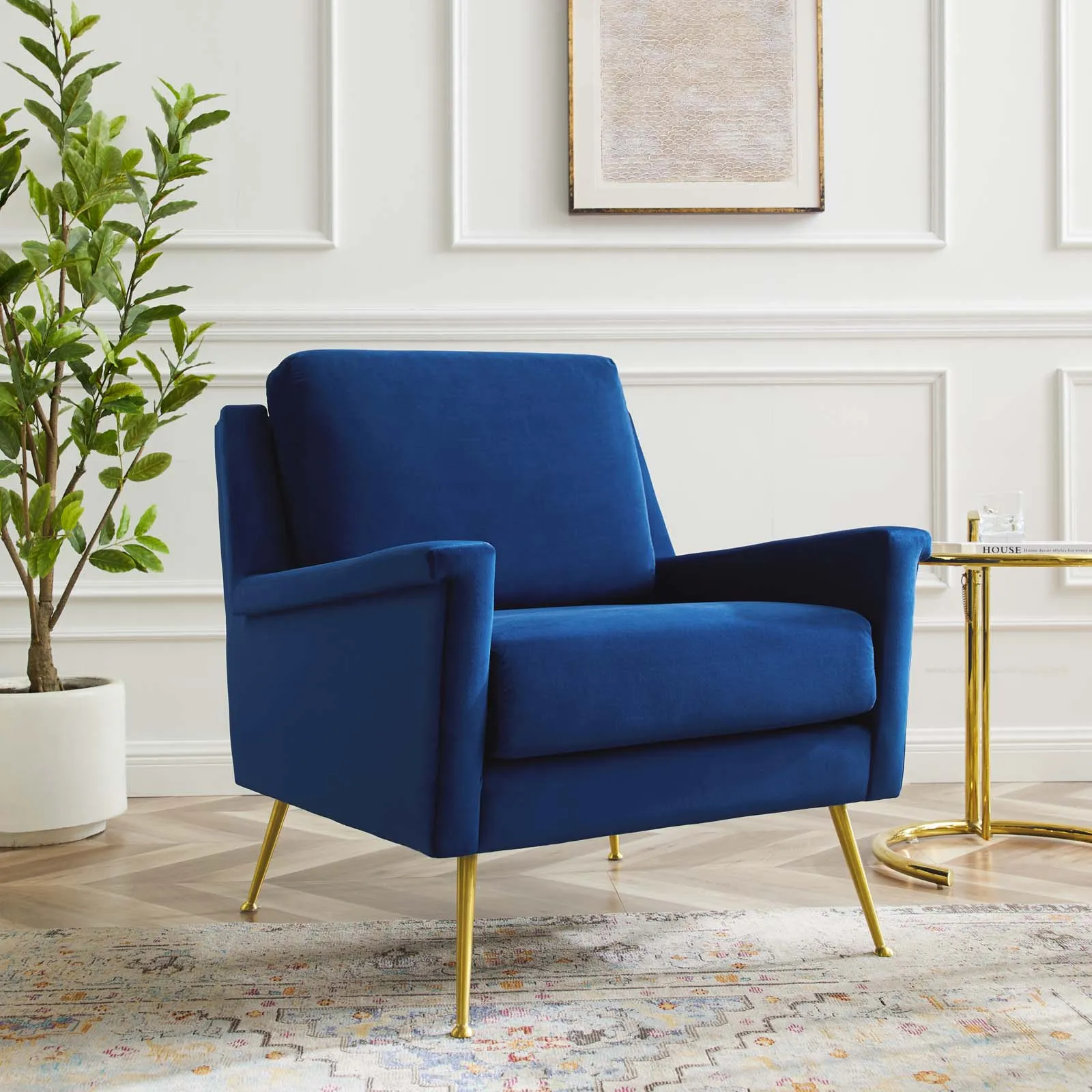 Chesapeake Performance Velvet Armchair by Modway