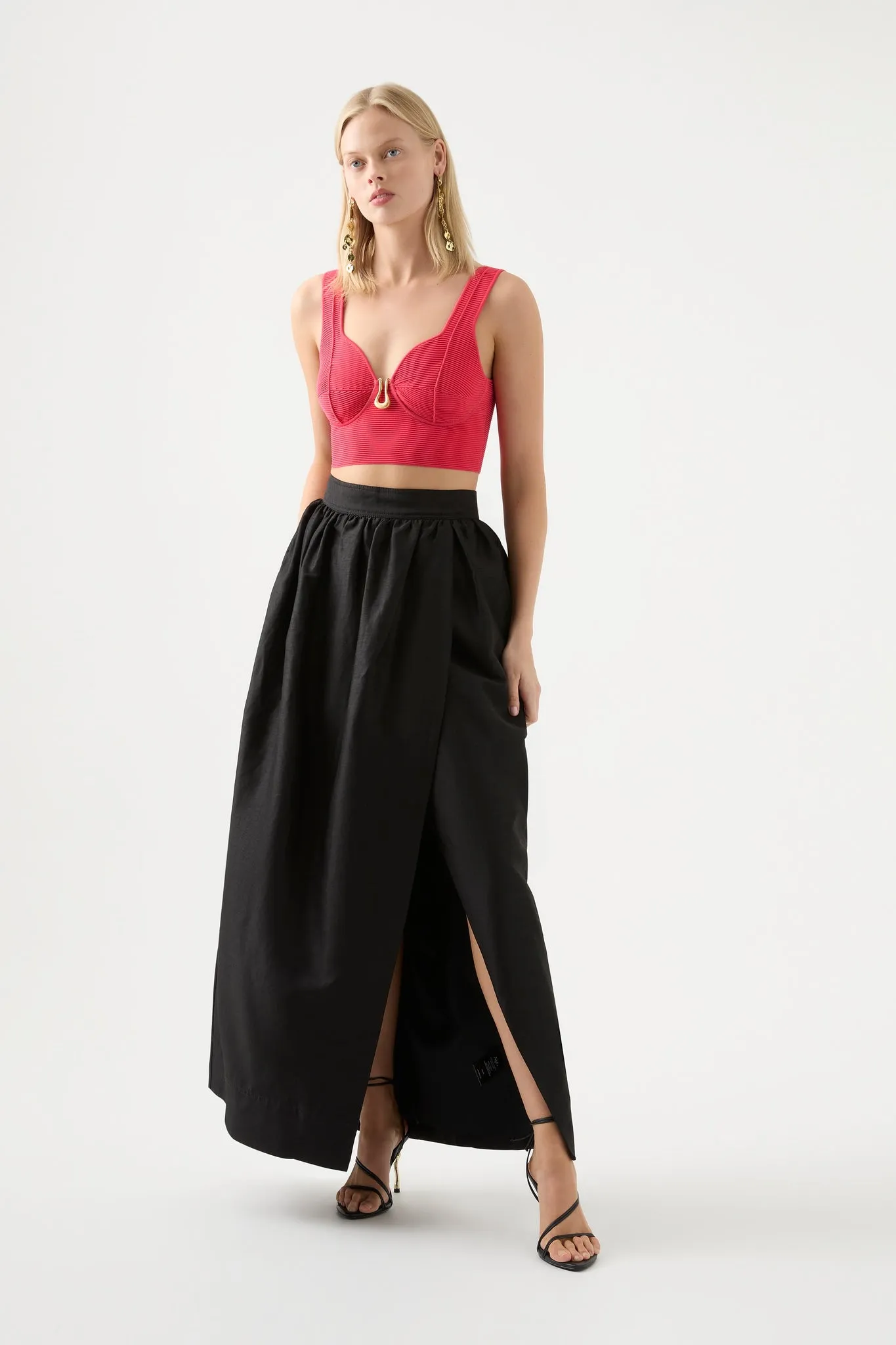 Clay Sculptural Knit Bralette