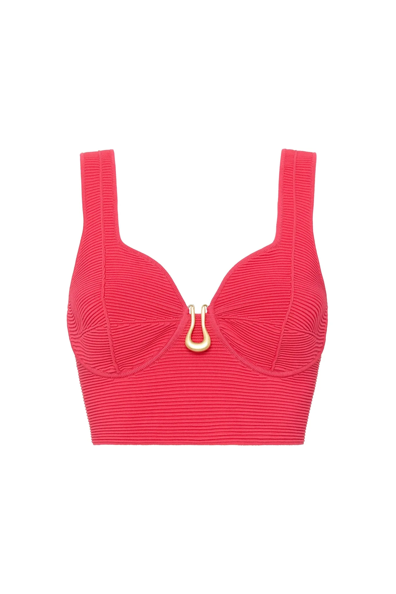 Clay Sculptural Knit Bralette