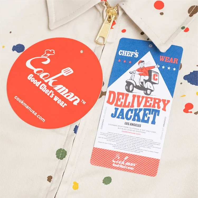 Cookman Delivery Jacket - Sauce Splash : Beige