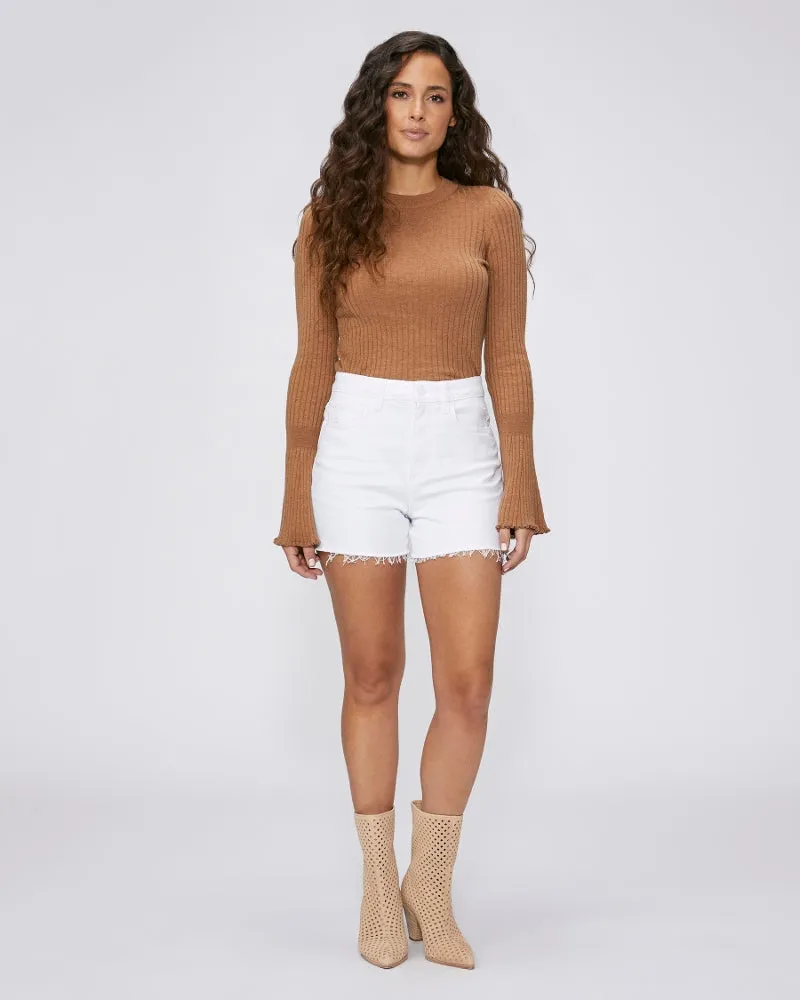 Dani Raw-Hem High-Waisted Shorts
