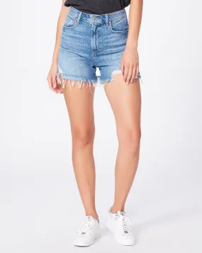 Dani Raw-Hem High-Waisted Shorts