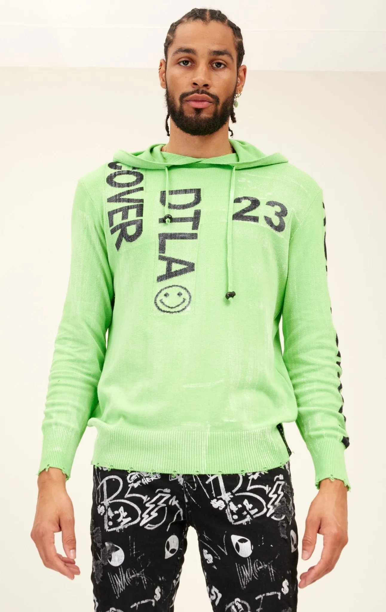 Dtla Hoodie - Neon Green