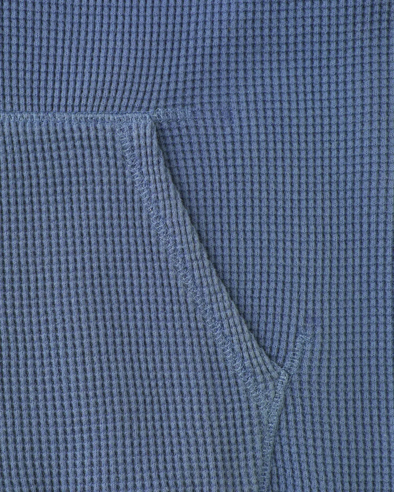 Faded Waffle Full Zip Hoodie Light Navy
