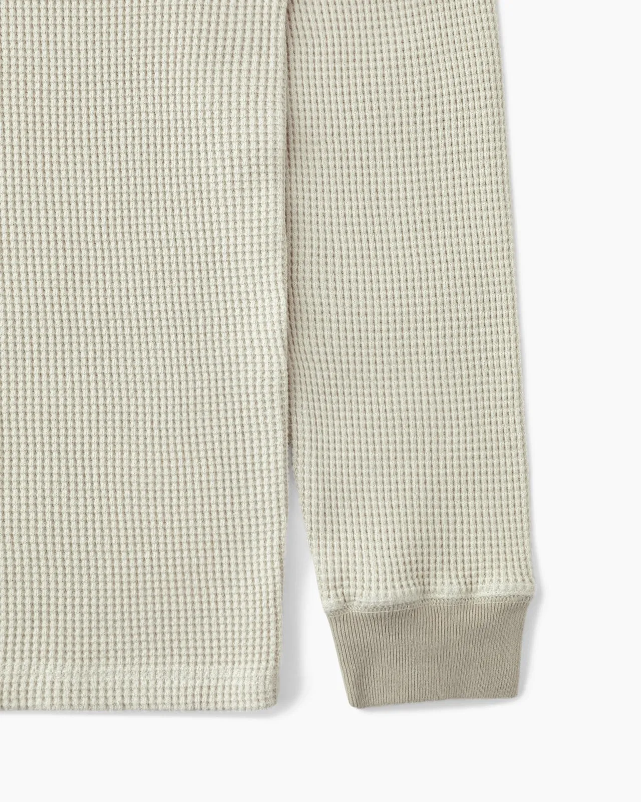 Faded Waffle L/S Tee Oatmeal