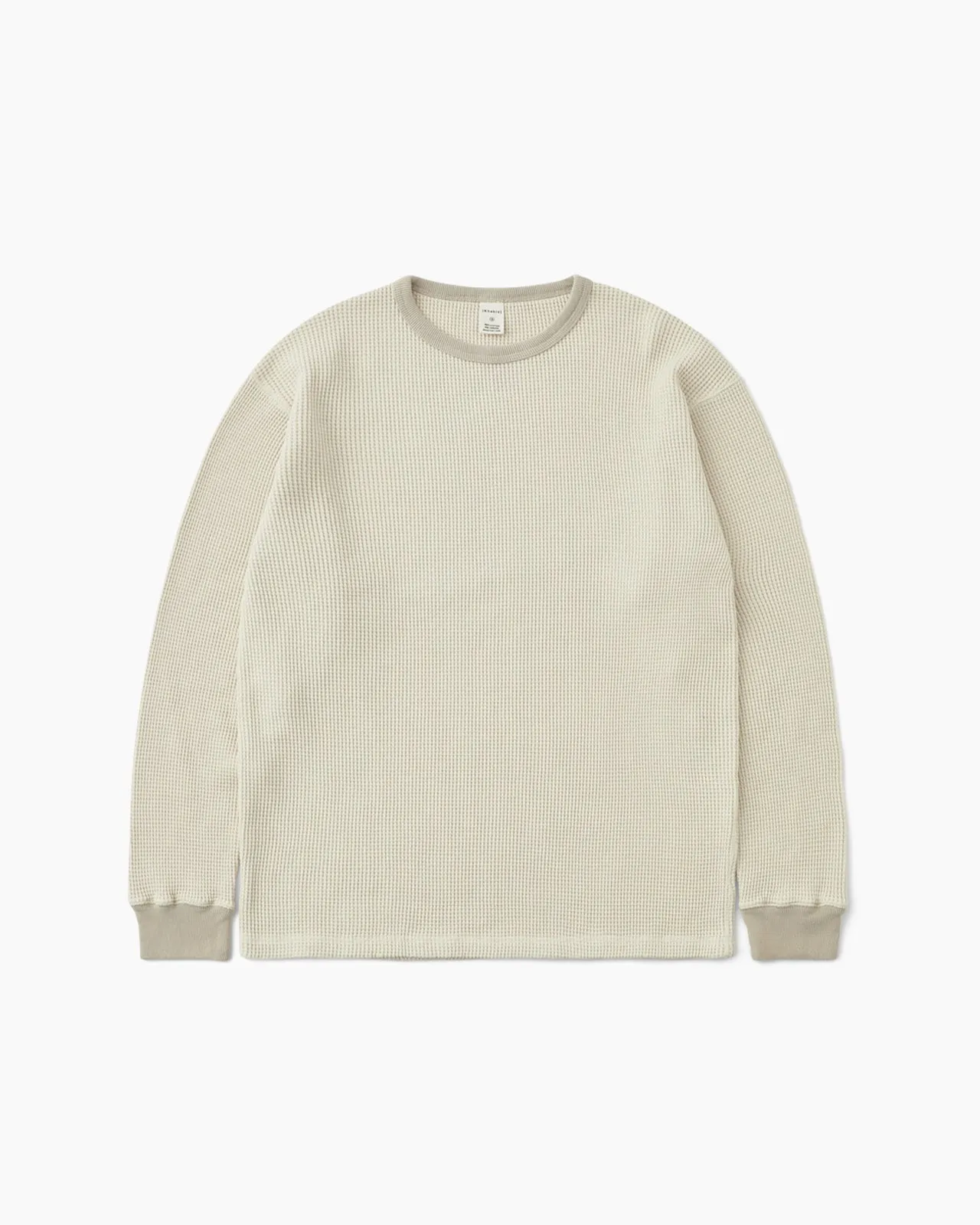 Faded Waffle L/S Tee Oatmeal