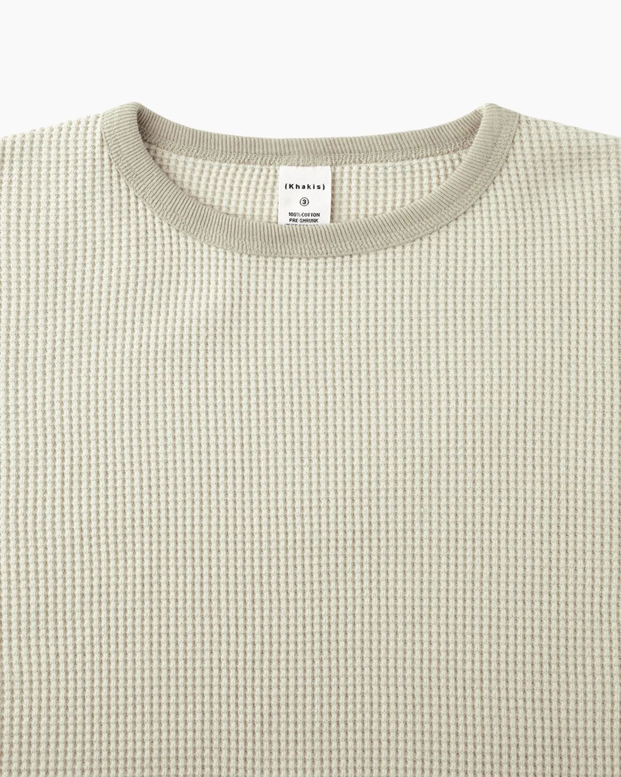 Faded Waffle L/S Tee Oatmeal